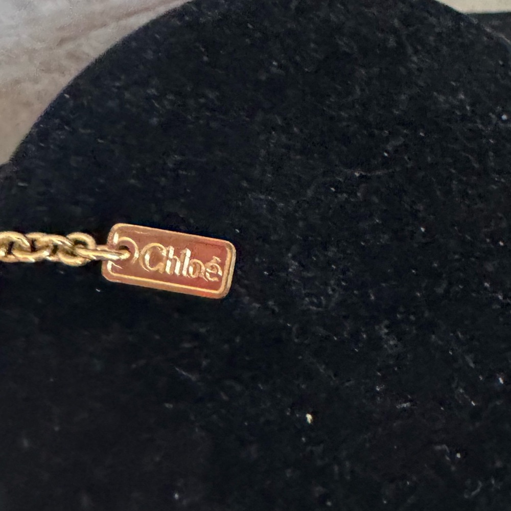 CHLOE GOLD BRASS CRYSTAL BEAD TASSEL NECKLACE BOX TISSUE DUST BAG  INFO - Picture 10 of 13